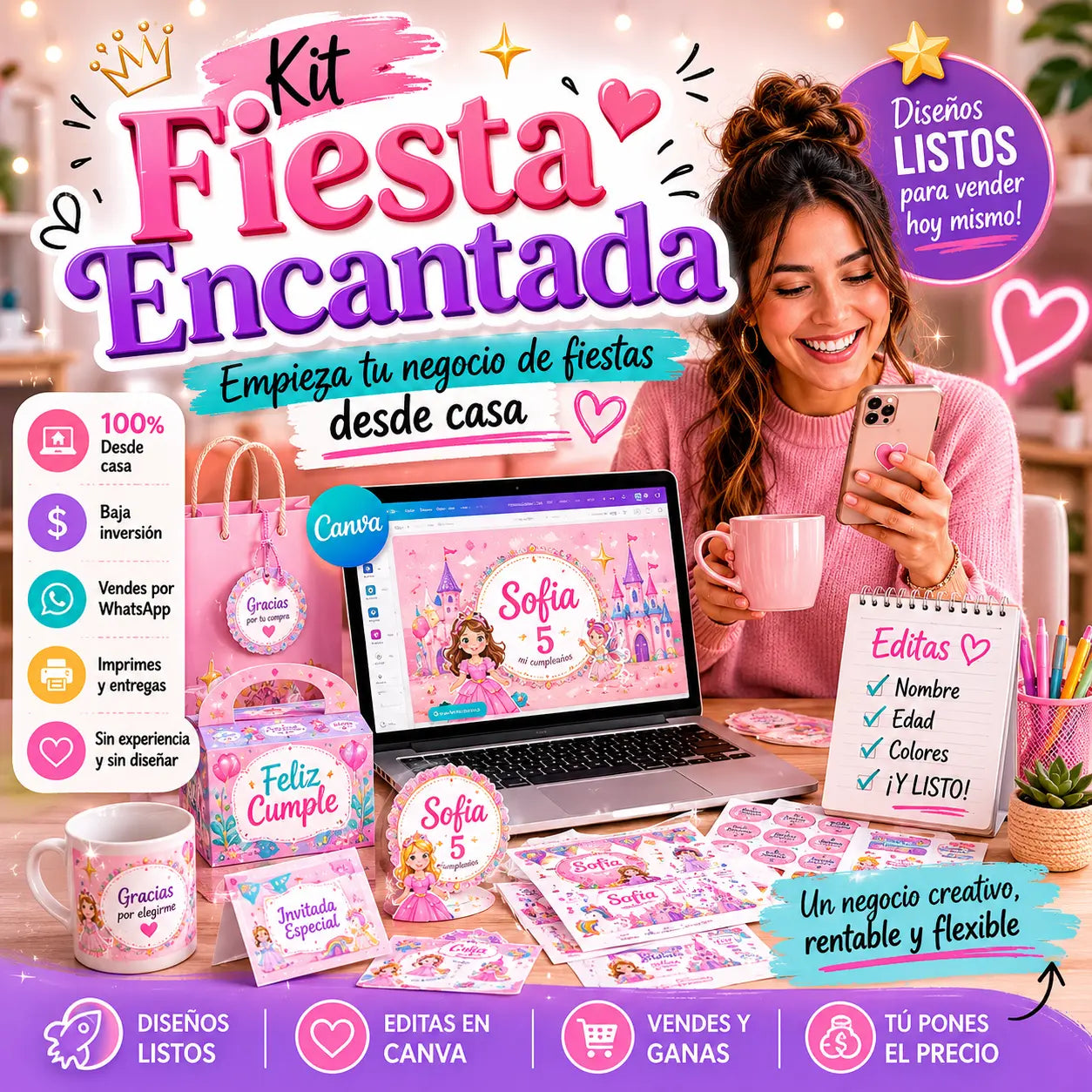 🎈 Fiesta Emprendedora + 10 Bonus de REGALO 🎁